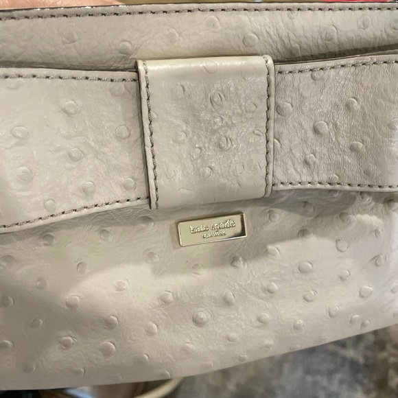 Kate Spade New York Charm City Presley Ostrich embossed Cowhide leather and Bow - Picture 4 of 4